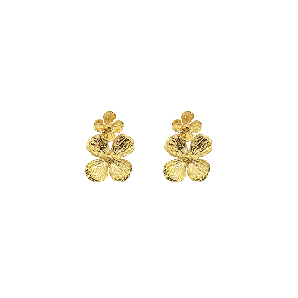 Brincos Boho Duas Flores