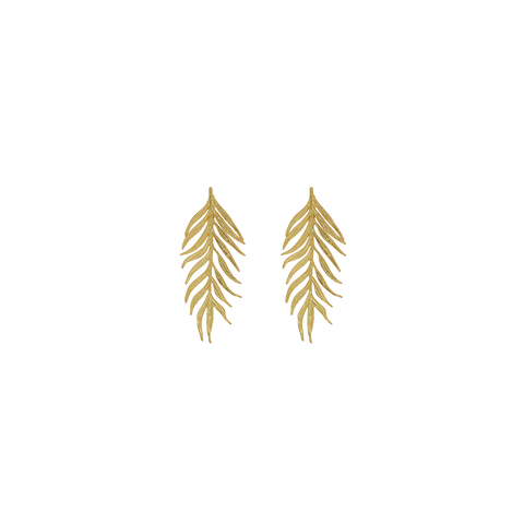 Brincos Boho Folha Comprida