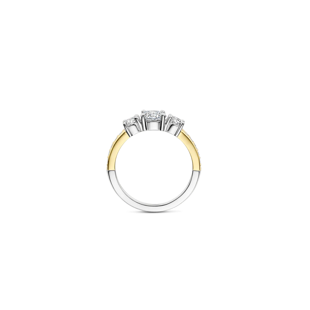 Anel Classic Triple Zirconia