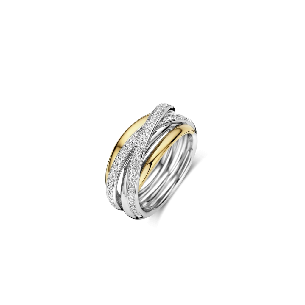 Anel Bicolor Crossover Zirconia - M model