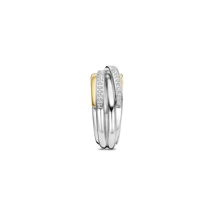 Anel Bicolor Crossover Zirconia - M model