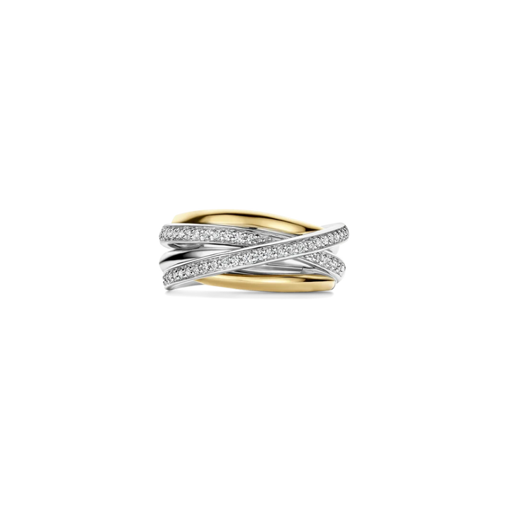 Anel Bicolor Crossover Zirconia - M model