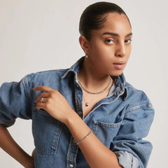 Senhora do Anel Ti Sento - Milano Prata 925 prateado com três argolas ezircónias