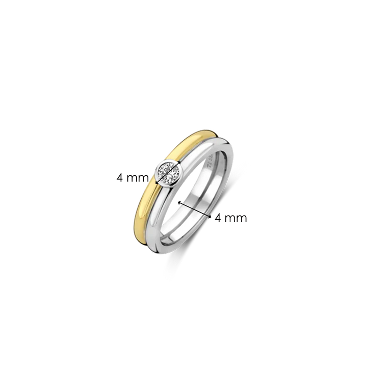 Anel Double with Stone