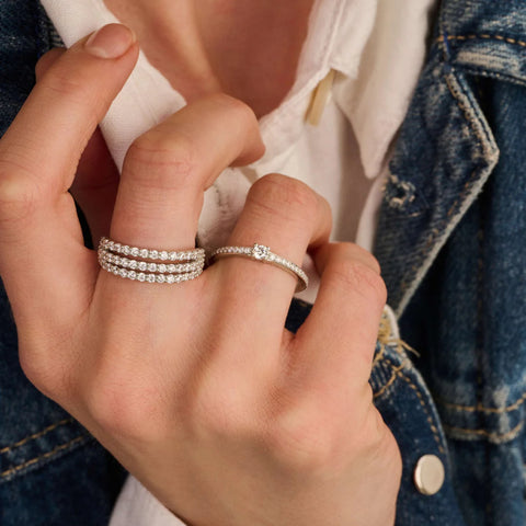 Anel Classic Zirconia with Stone