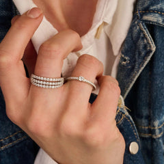 Anel Classic Zirconia with Stone