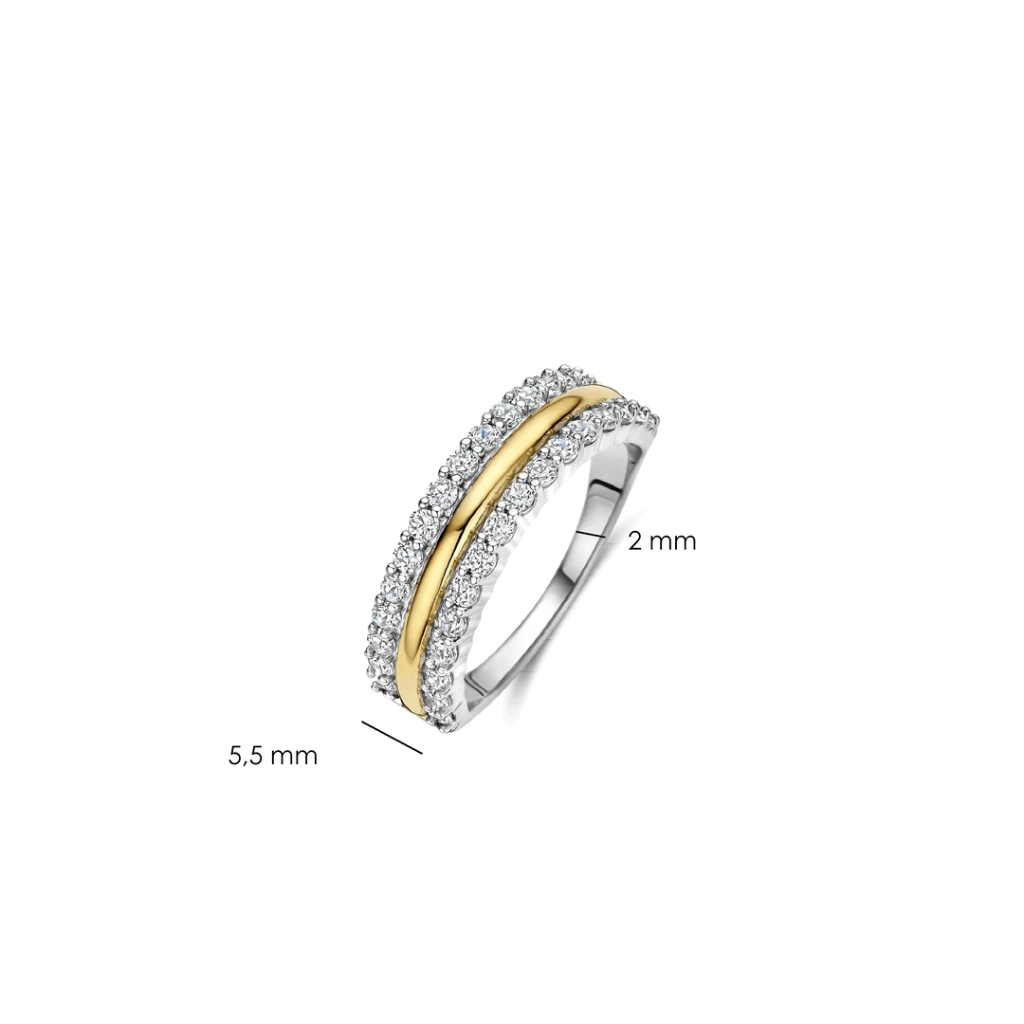 Anel Triple Zirconia