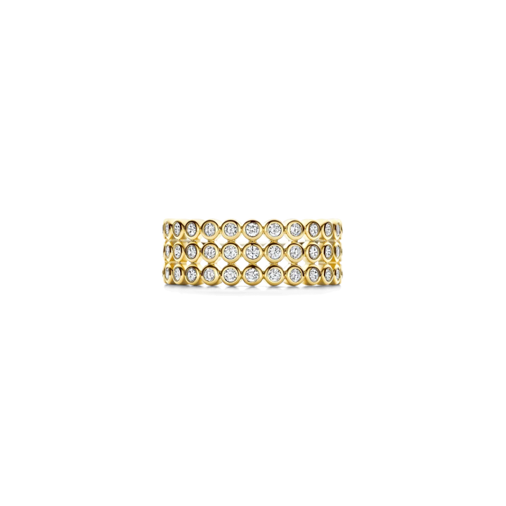Anel Layered Round Zirconia