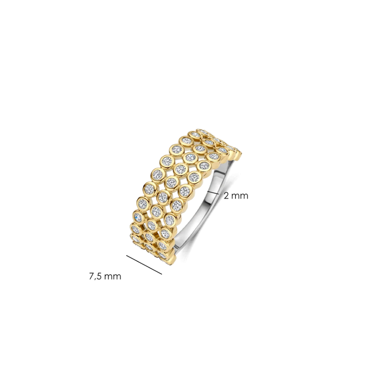 Anel Layered Round Zirconia