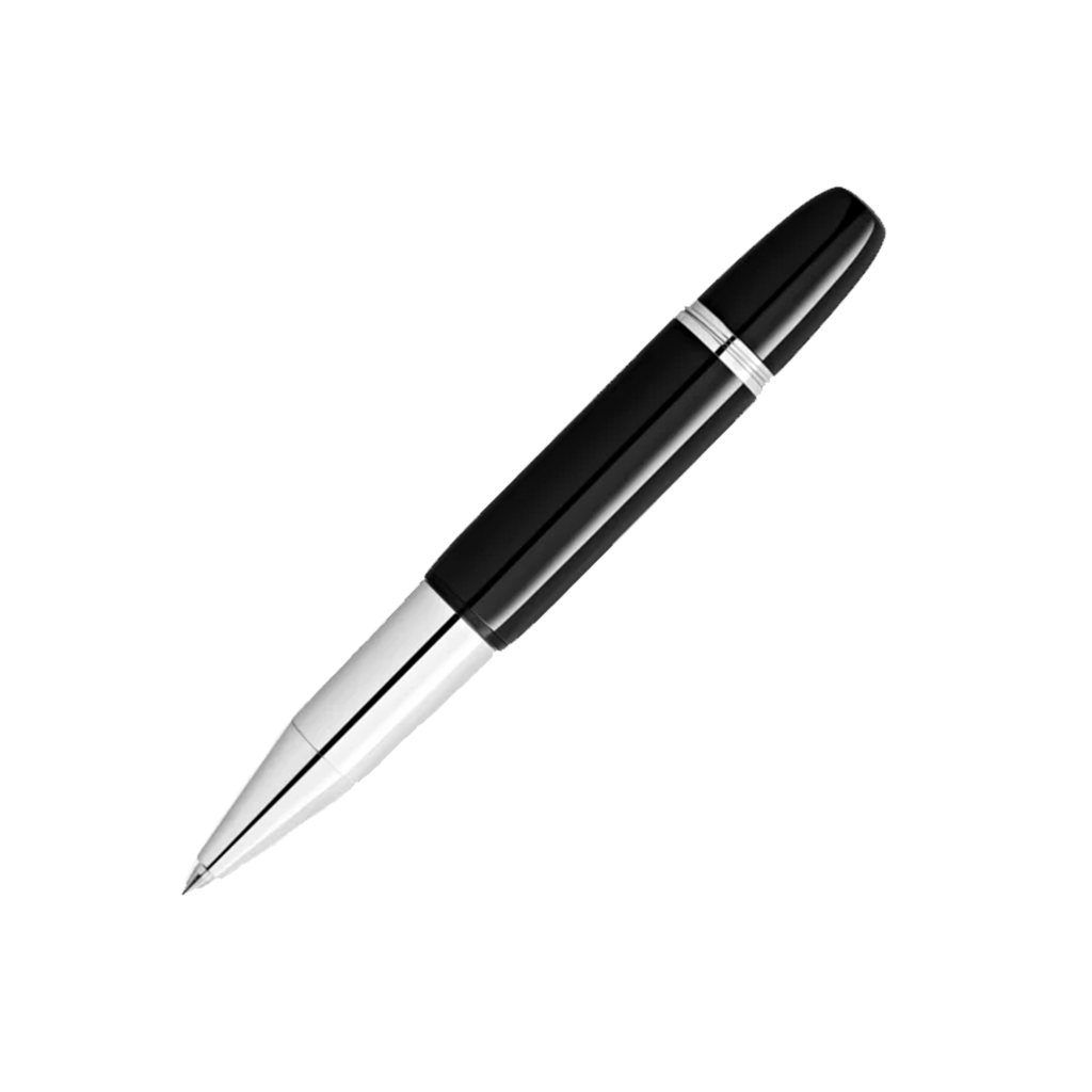 Caneta Heritage Rouge et Noir "Baby" Special Edition Rollerball preta e prateada sem tampa