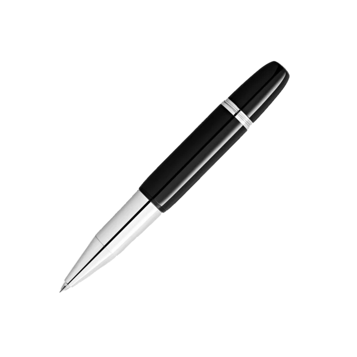 Caneta Heritage Rouge et Noir "Baby" Special Edition Rollerball preta e prateada sem tampa