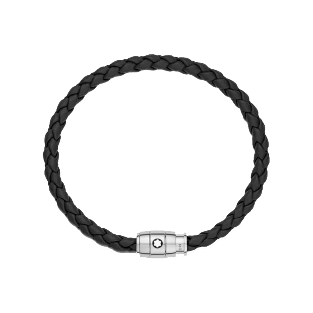 Pulseira 3 Rings Leather and Steel
