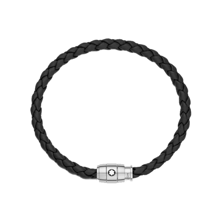 Pulseira 3 Rings Leather and Steel