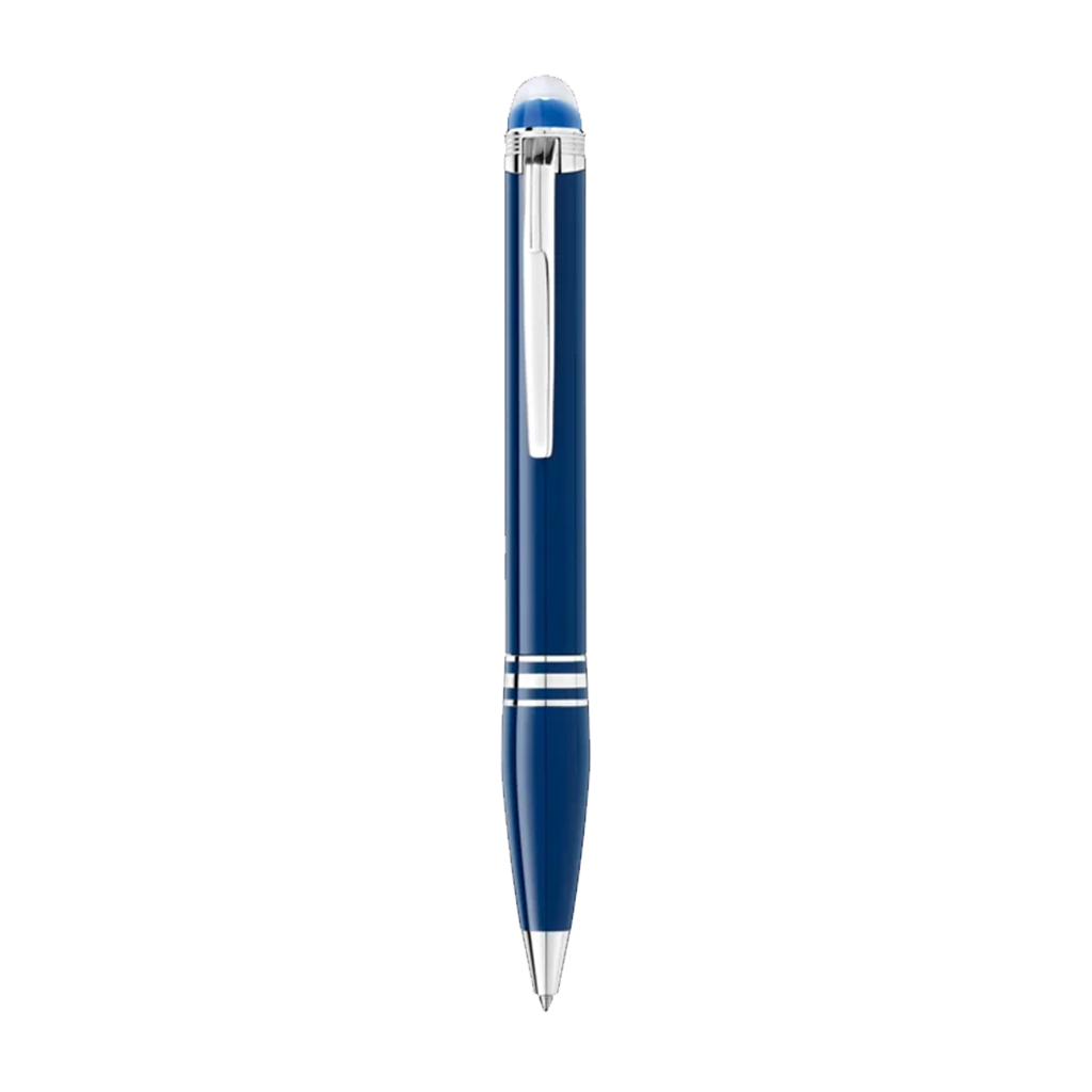Caneta StarWalker Blue Planet Resin Ballpoint azul e prateada