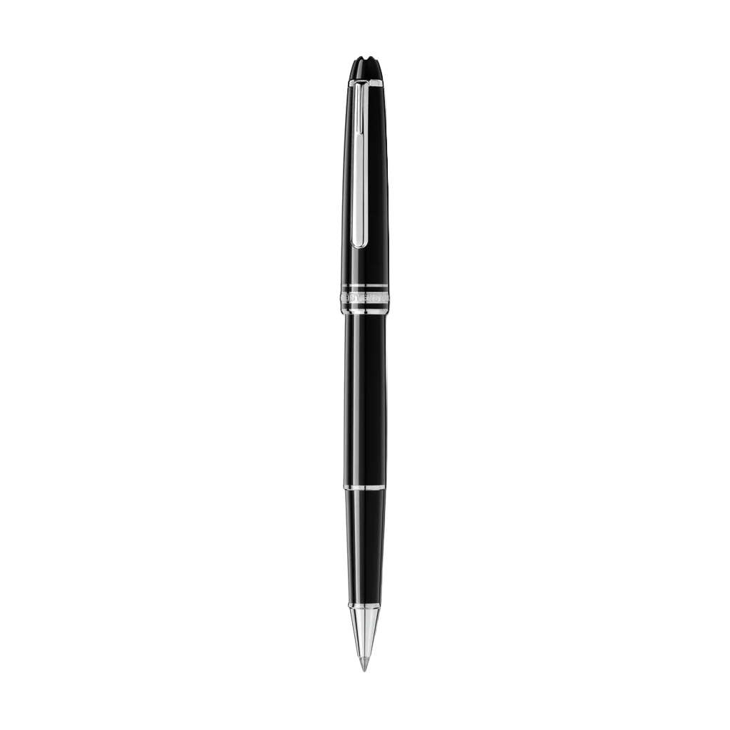 Caneta Meisterstück Platinum-Coated Classique Rollerball preto e prateada