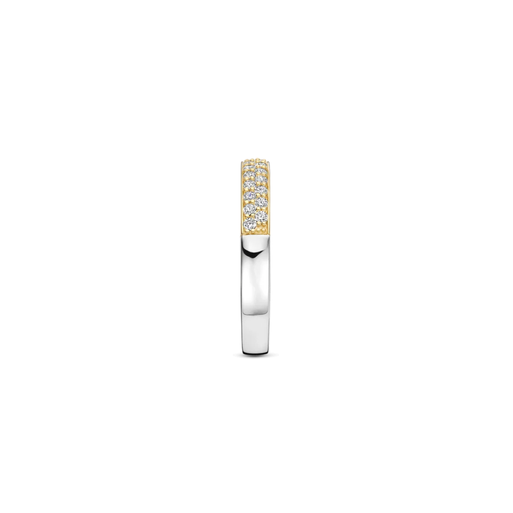 Anel Tennis Vermeil Gold 3mm