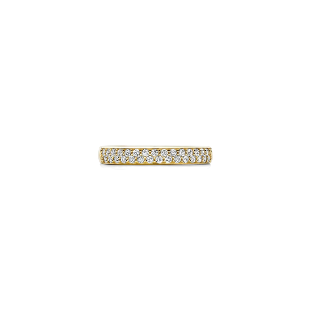 Anel Tennis Vermeil Gold 3mm