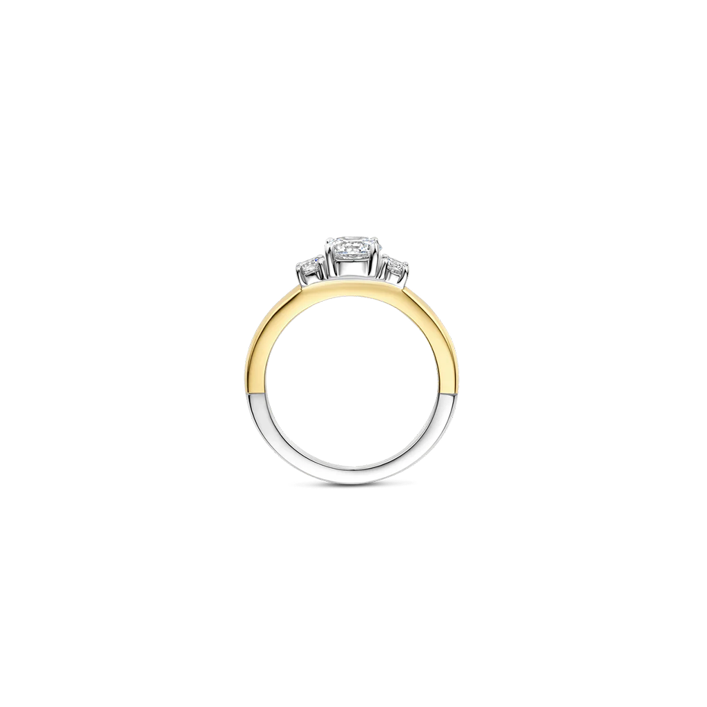 Anel Classic Triple Zirconia