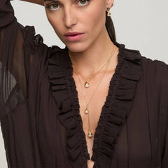 Colar Drop Gold 8-10mm