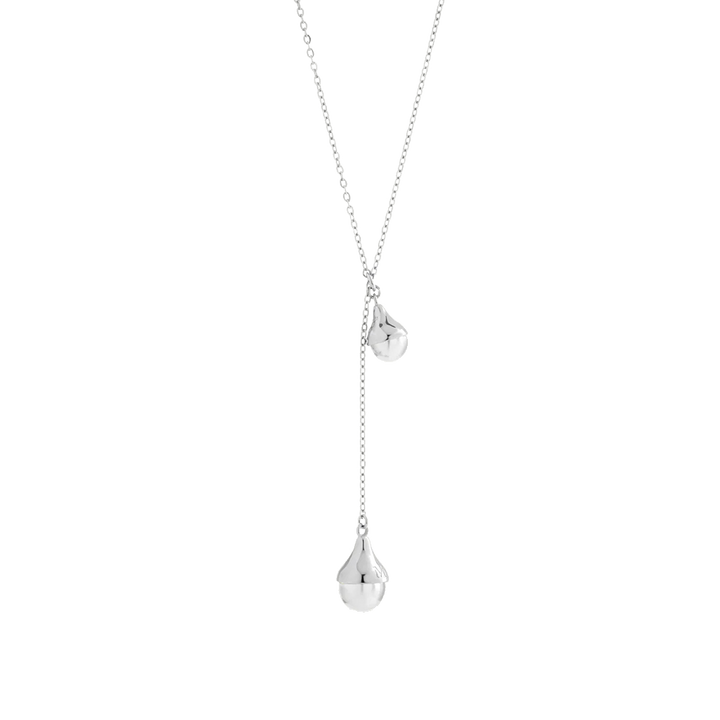Colar Drop Silver 8-10mm