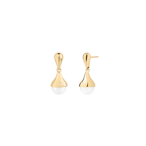 Brincos Drop Gold 8mm