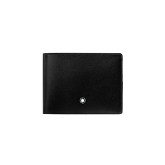 Carteira Meisterstück 6cc preta fechada vista de frente