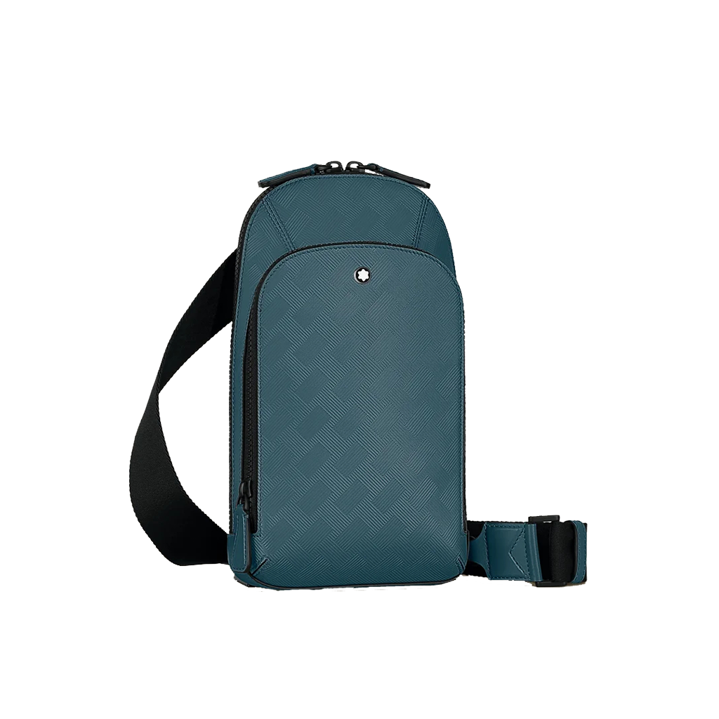 Mala Extreme 3.0 Sling azul com dois fechos vista de frente