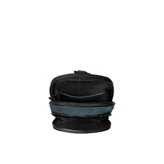 Mala Extreme 3.0 Sling azul vista de cima com dois bolsos abertos