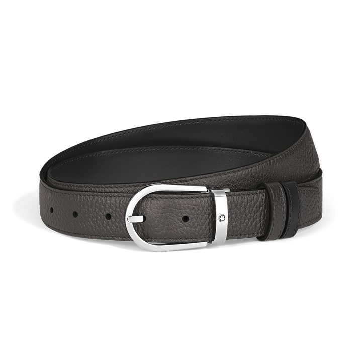 Cinto Reversível Horseshoe Grey/Black 30mm