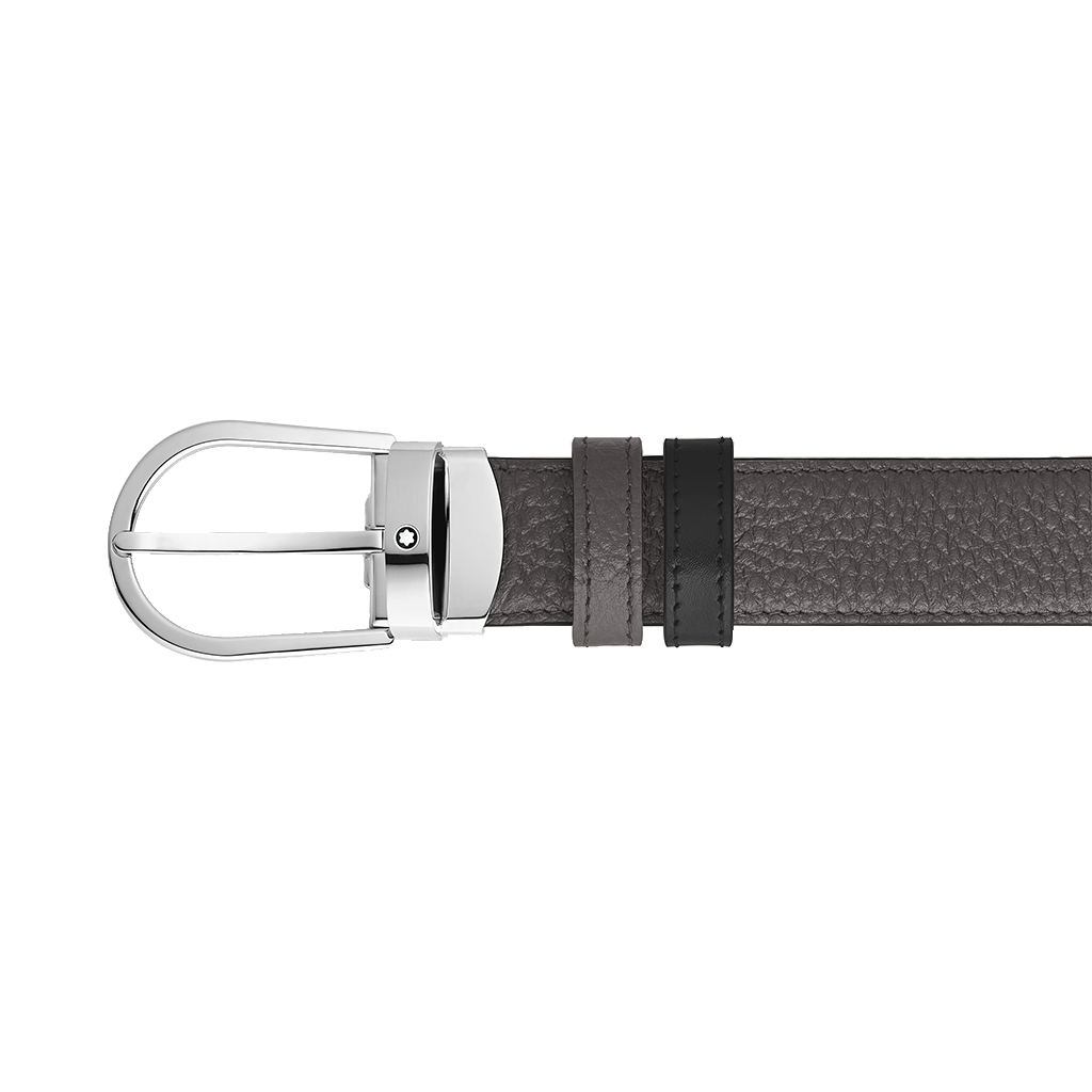 Cinto Reversível Horseshoe Grey/Black 30mm