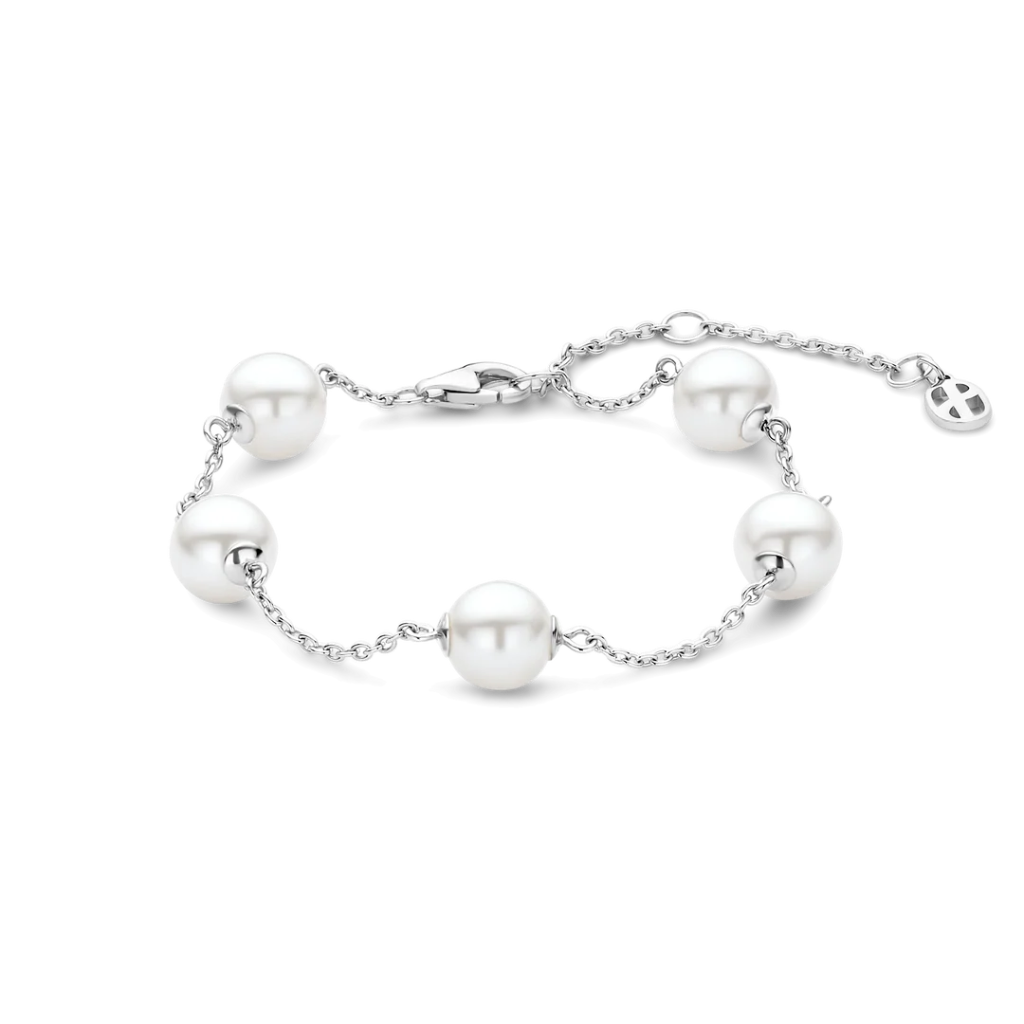 Pulseira Pearl Charm Silver