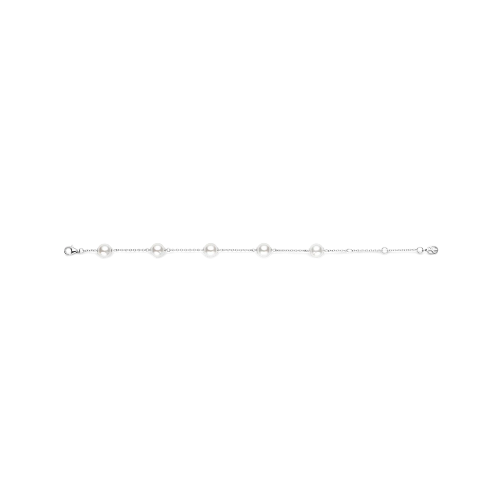 Pulseira Pearl Charm Silver