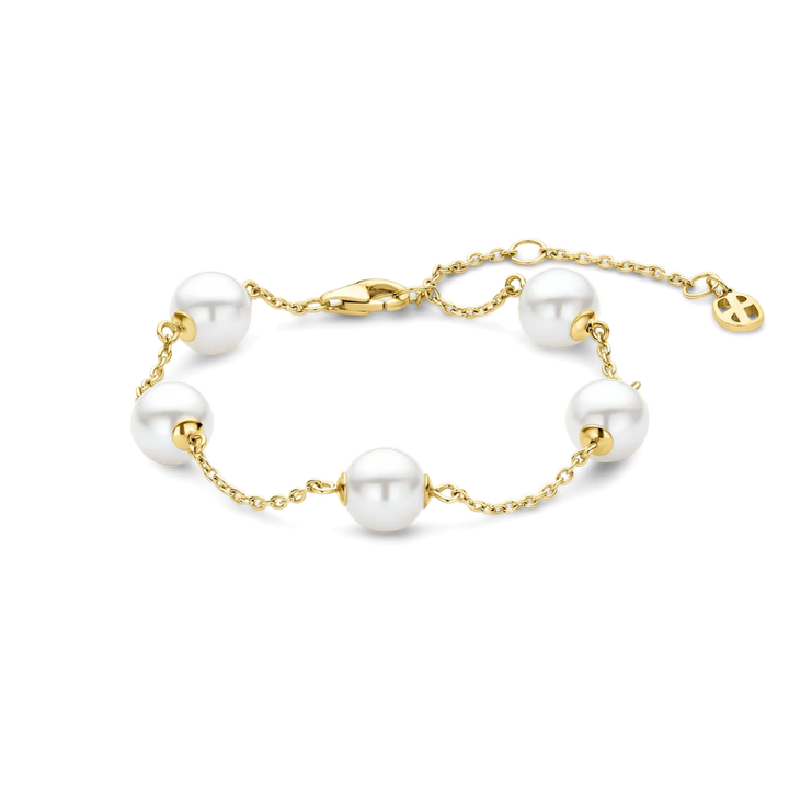 Pulseira Pearl Charm Vermeil Gold