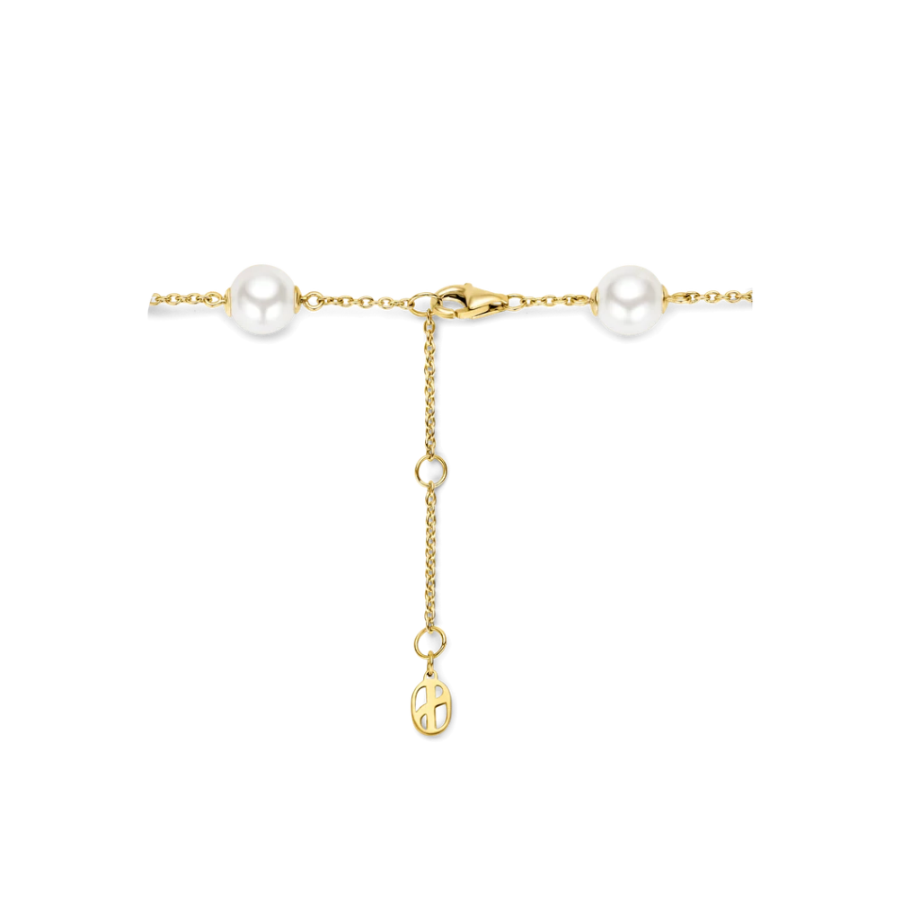 Pulseira Pearl Charm Vermeil Gold