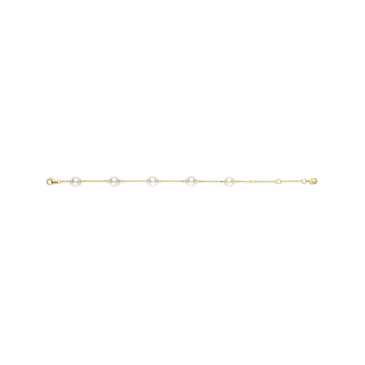 Pulseira Pearl Charm Vermeil Gold