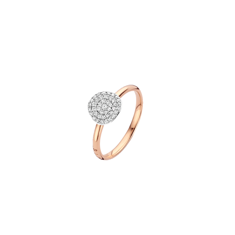 Anel Mini Waves RoseGold Diamond