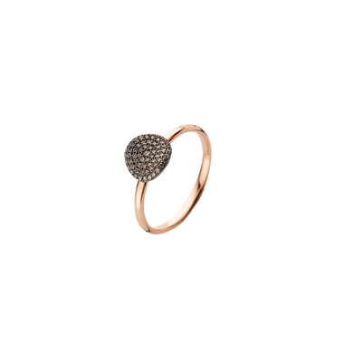Anel Mini Waves RoseGold Diamond