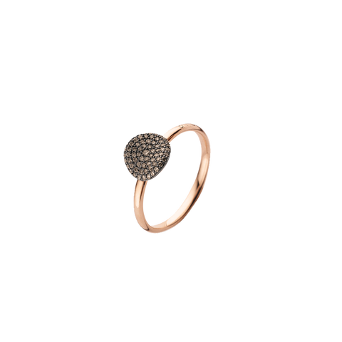 Anel Mini Waves RoseGold Diamond