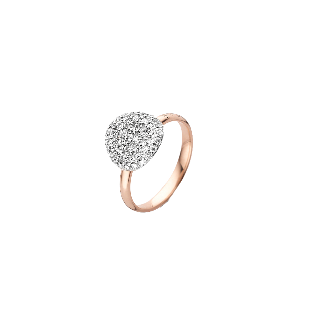 Anel Mini Waves RoseGold Diamond