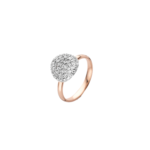 Anel Mini Waves RoseGold Diamond