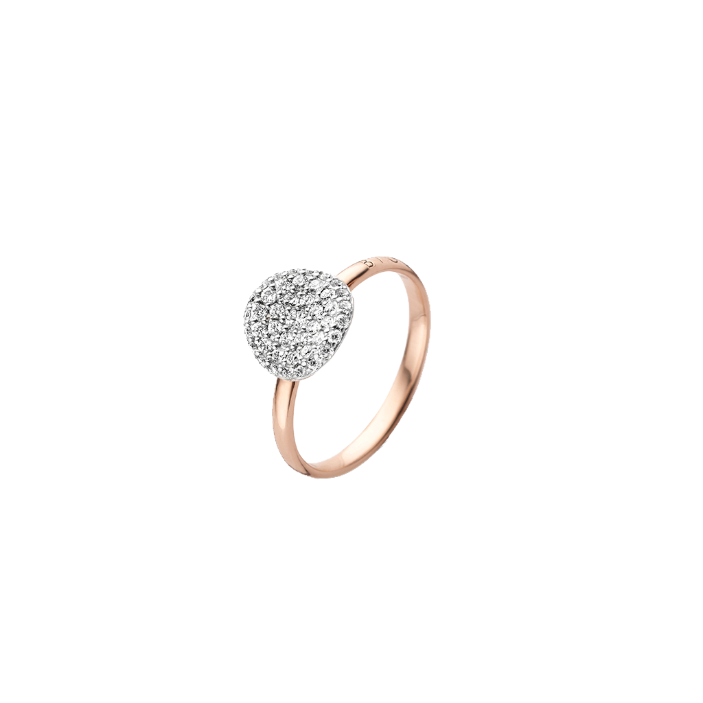 Anel Mini Waves RoseGold Diamond