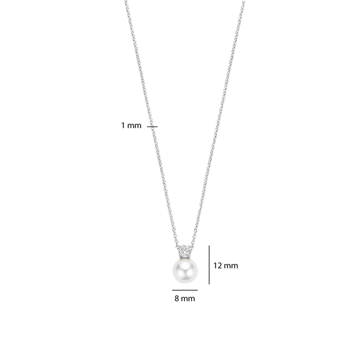 Colar Zirconia Pearl