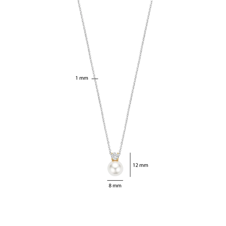 Colar Zirconia Pearl