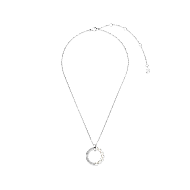 Colar Pearl Circle Zirconia
