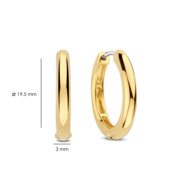 Argolas Classic Oversized Vermeil Gold 20mm