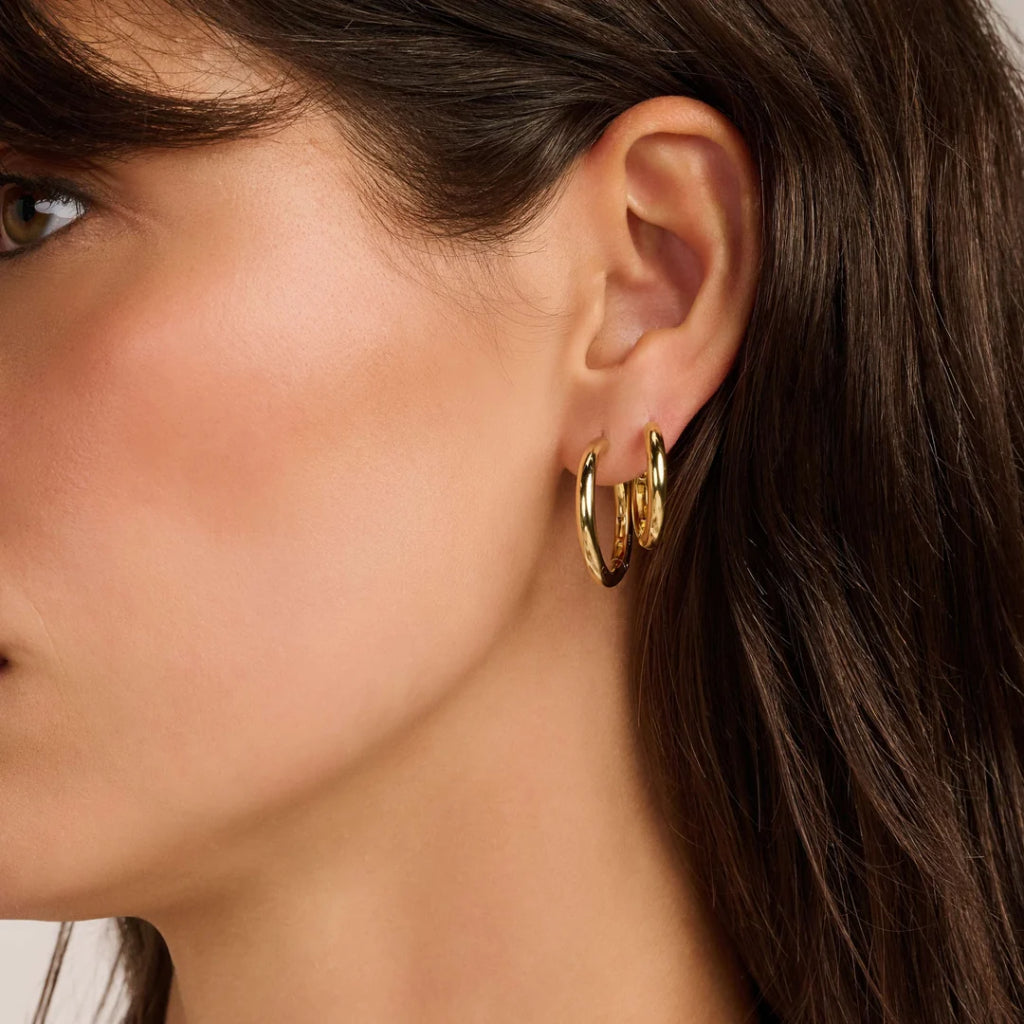 Argolas Classic Oversized Vermeil Gold 20mm