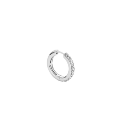 Brinco Ti Sento - Milano Prata 925 prateado com uma metade com zircónias