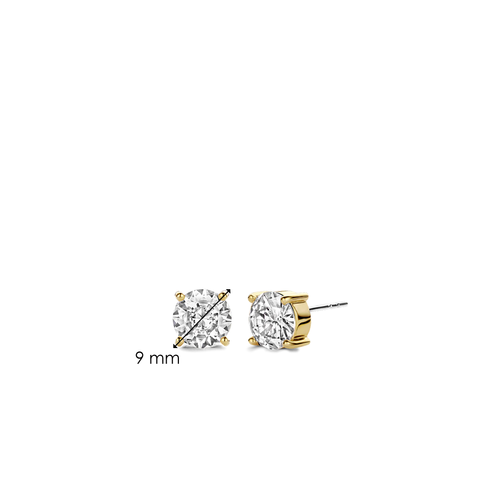 Brincos Classic Zirconia 9mm