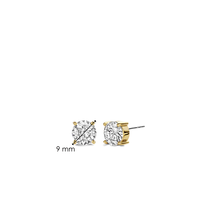 Brincos Classic Zirconia 9mm