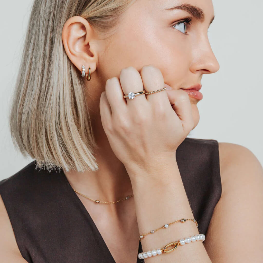 Argolas Pequenas Ti Sento - Milano Prata 925